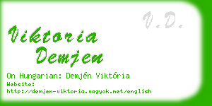 viktoria demjen business card